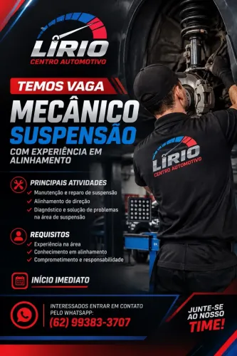 VAGA PARA MECÂNICO