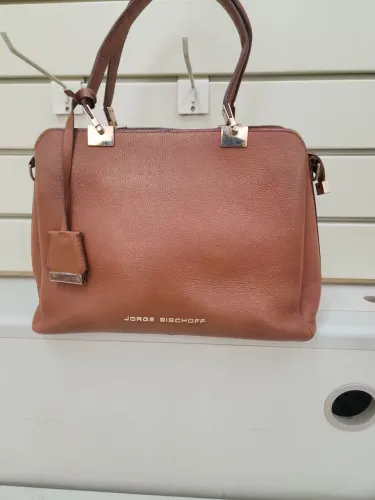 Bolsa couro Jorge bischoff