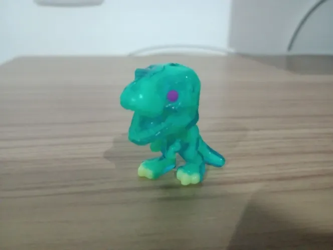 T-rex que brilha no escuro, o mais raro da coleção 
