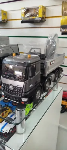 ESCAVADEIRA HUINA 1594 + CAMINHÃO BITRUCK BASCULANTE HHINA 1536 PRO