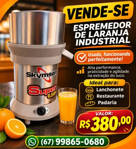 Espremedor de laranja industrial