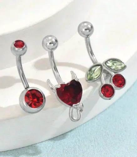 Piercing de umbigo aço inoxidável 75,00 cada