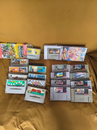 Cartuchos originais de super Nintendo