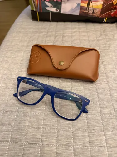 Armação Óculos Ray Ban Wayfarer azul 