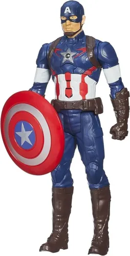 boneco vingador avengers capitão américa classic 30 cm c/ som e luz br1001