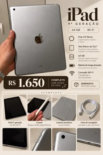iPad 9ª geração - 64GB