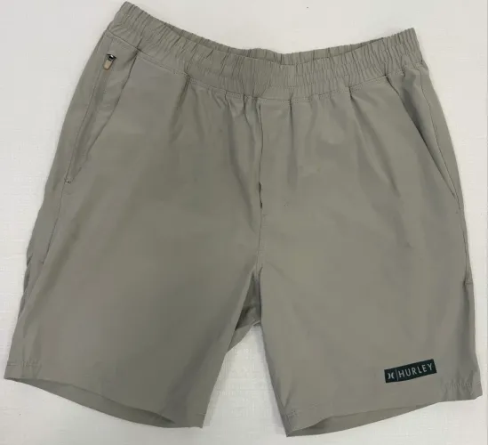 Short Masculino Hurley Esportivo Elastano Cinza - Tam. P