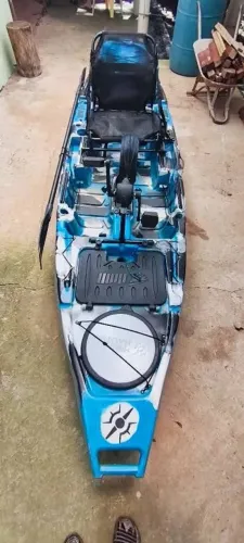 Caiaque + motor + pedal + carrinho + homologação marinha