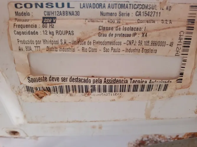 Lavadora Consul 12 kg