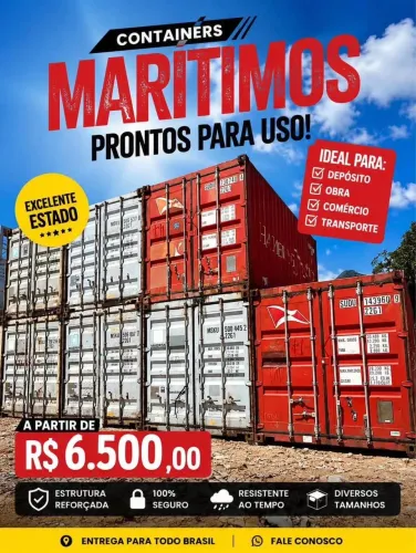 Container 6 metros últimas unidades preço promocional 