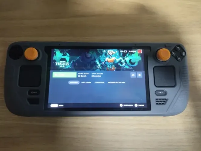 Steam Deck LCD 256GB Impecável + Case e Carregador Original - Sem Detalhes