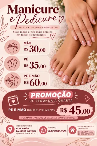 Manicure e Pedicure Tradicional