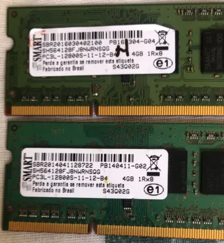 Memórias RAM 4GB DDR3 Notebook (PC3-12800 / 10600)