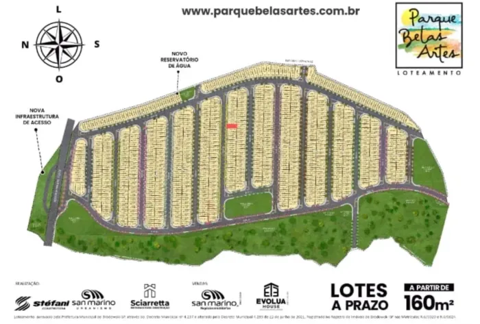 Terreno em  Brodoswki parque Belas Artes