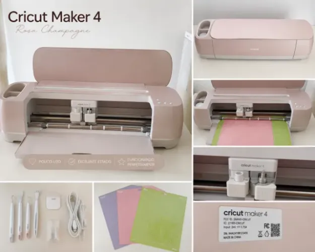 Cricut Maker 4 Semi Nova + Acessórios | Máquina de Corte Profissional