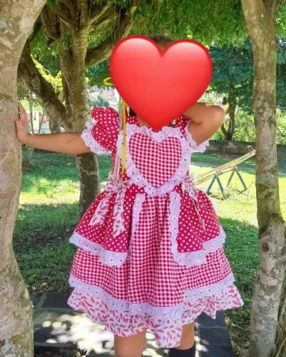 Vestido junino 5 anos