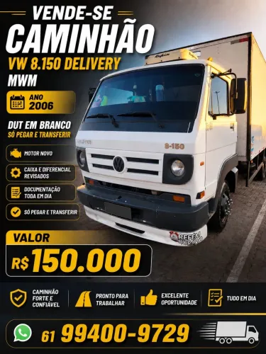 Caminhão delivery 8.150
