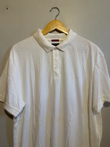 Camisa polo branca masculina EGG