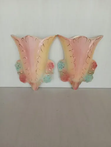 Floreira em cerâmica pintada a mão