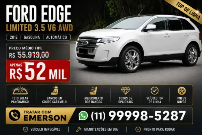 Ford Edge Limited 3.5 V6 24V AWD Aut. 2012
