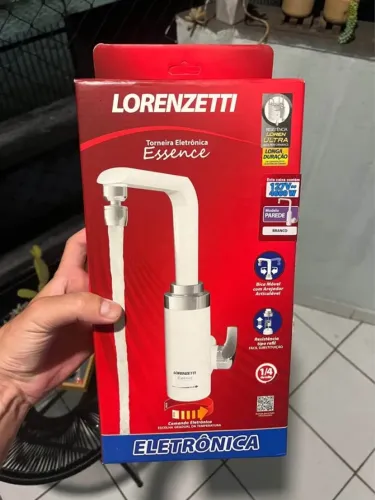 Torneira eletrônica de parede Lorenzetti essence 127v 4600 w