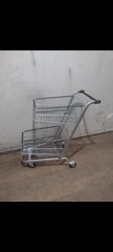 Carrinhos de supermercado duplo cesto 120 litros 