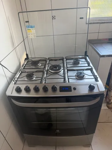 Electrolux 5 bocas em Inox com Timer Digital e Tripla Chama