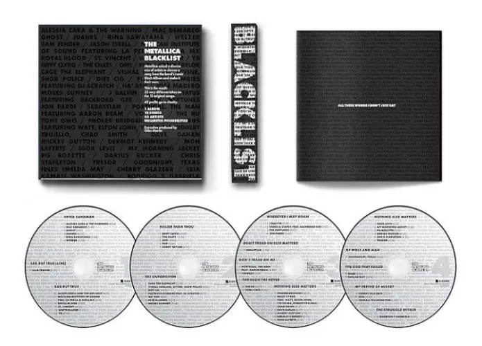Box Metallica - The Metallica Blacklist 4 CDs