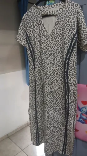 Vestido animal print novo