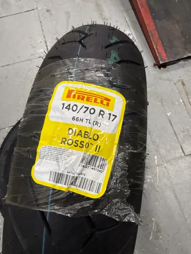 PNEU PIRELLI 140-70-17 DIABLO ROSSO II 66H TRASEIRO CB 300