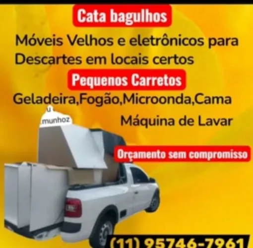 Cata bagulho (retiramos móveis velhos para descartes 
