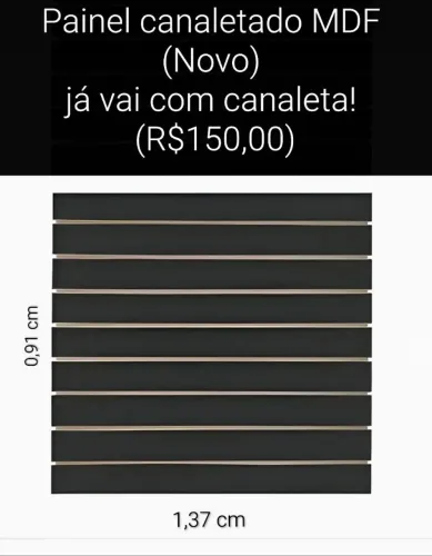 Painel canaletado preto MDF,Cabides,Arara cabideiro expositor duplo, Display p/boné etc...