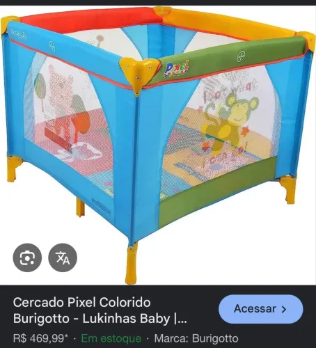 Cercadinho chiqueirinho berço bebê