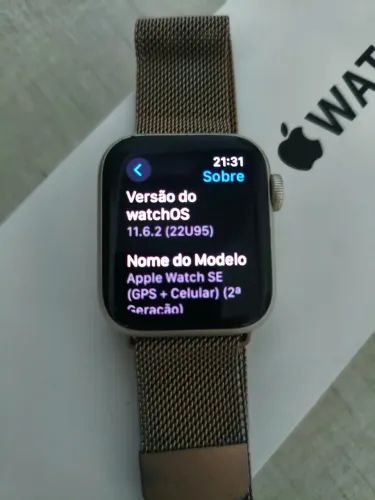 Apple Watch SE de 2ª geração, 40 mm, GPS + Celular