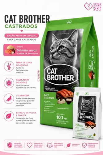 ração Cat Brother com balde de brinde 
