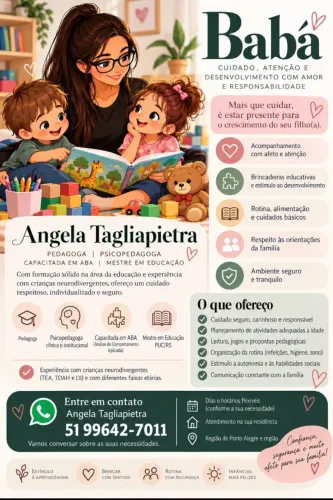 Babá ( psicopedagoga mestra em educação)