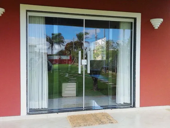Porta blindex vidro temperado padrão e sob medida