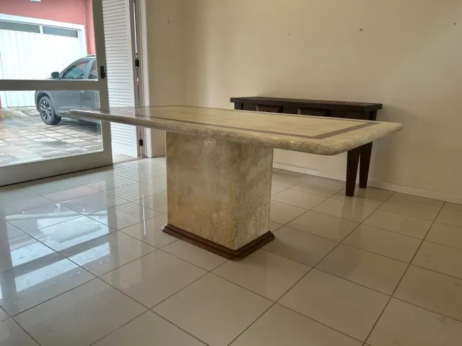 Mesa Mármore Travertino - 6 Lugares