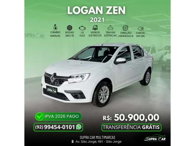 Renault Logan Zen Flex 1.6 16V 4P Mec. 2021
