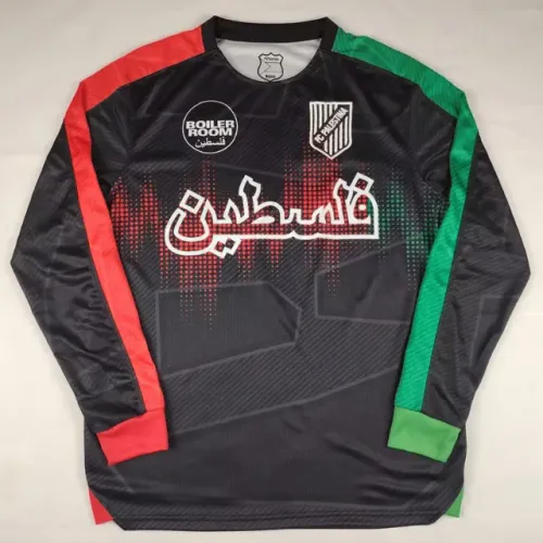 Camisa Palestina Preta Manga Longa