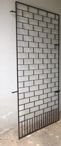 Grade de ferro grade pra porta portão social de ferro completo entrego gratis