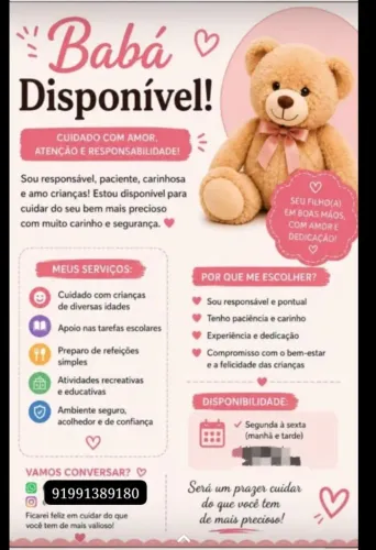 Esta procurando uma babá?