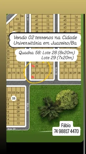 Vendo ou troco terrenos em Juazeiro/BA