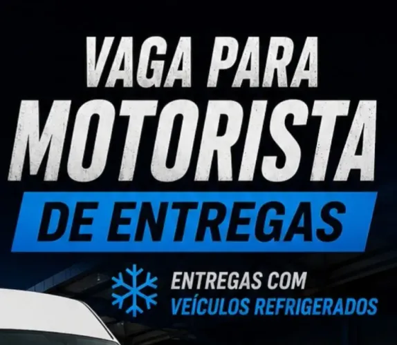 VAGA PARA MOTORISTA DE ENTREGAS