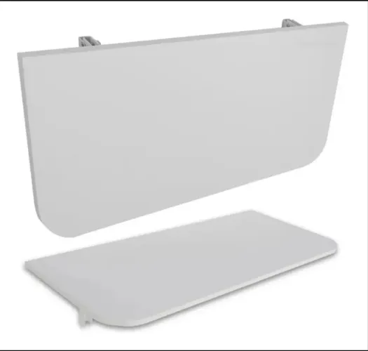 Mesa dobrável de parede branca MDF