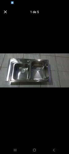 Cuba dupla de inox Franke