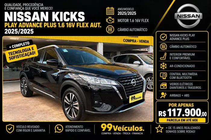 Nissan Kicks Play Advance Plus 1.6 16V Flex AUT 2025