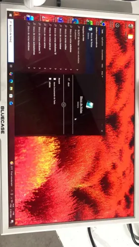 MONITOR 20 POLEGADAS BRANCO BLUECASE - FUNCIONANDO