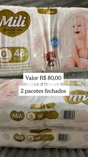 Fralda Mili tamanho G