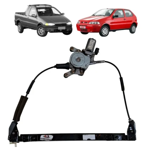 Maquina Vidro Eletrico Esquerdo Fiat Strada Palio 2 Portas